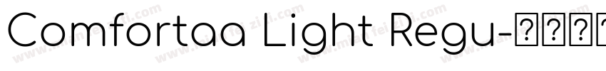 Comfortaa Light Regu字体转换